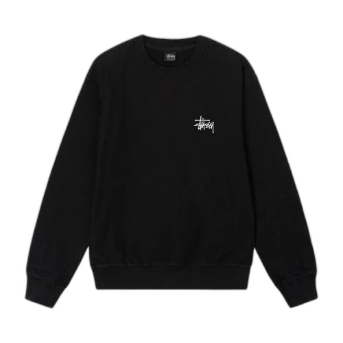 Stussy Basic Pigment Dyed Crew 'Black'