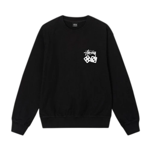 Stussy Dice Pigment Dyed Crew 'Black'