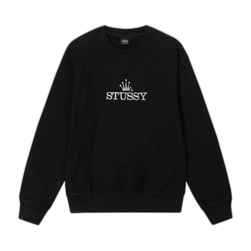 Stussy Glamour Pigment Dyed Crew 'Black'
