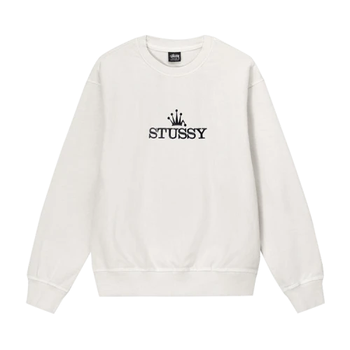 Stussy Glamour Pigment Dyed Crew 'White'