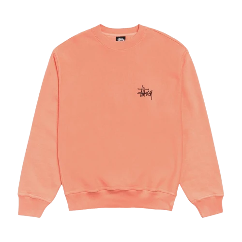 Stussy Basic Crew Pigment Dyed Sherbert