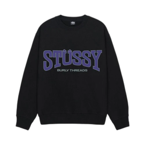 Stussy Burly Threads Crew Black