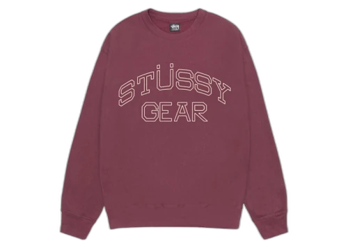 Stussy Gear Crew Oxblood