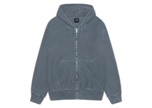 Stussy Buana Pigment Dyed Zip Hoodie Navy