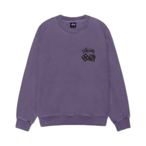 Stussy Dice Crew Pigment Dyed 'Grape'