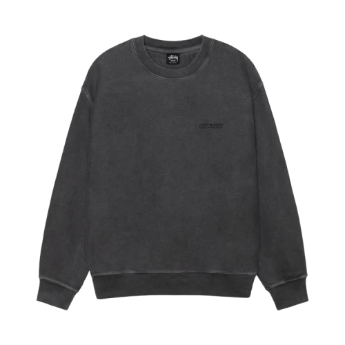 Stussy Jumbo Crew Pigment Dyed 'Black'
