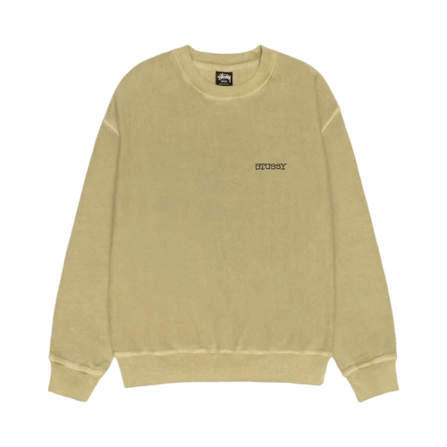 Stussy Jumbo Crew Pigment Dyed 'Elm'