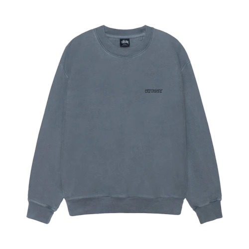 Stussy Jumbo Crew Pigment Dyed 'Navy'