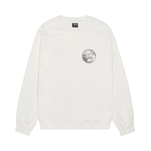 Stussy Dot Stamp Crew Pigment Dyed 'Natural'