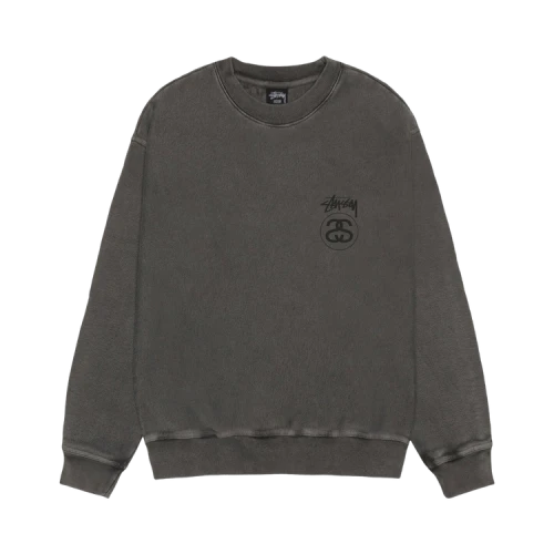 Stussy Stock Link Crew Pigment Dyed 'Black'