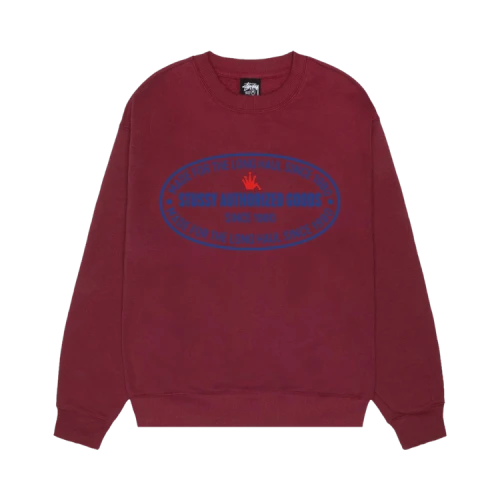 Stussy Authorized Crew Wine