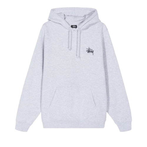 Stussy Basic Stussy Hoodie 'Ash Heather'