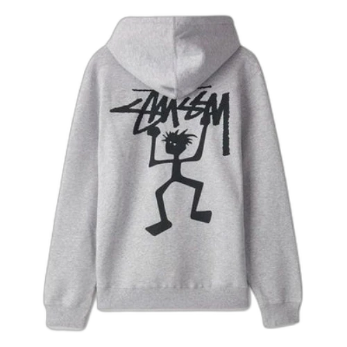 Stussy Warrior Man Hood Pullover Unisex Gray