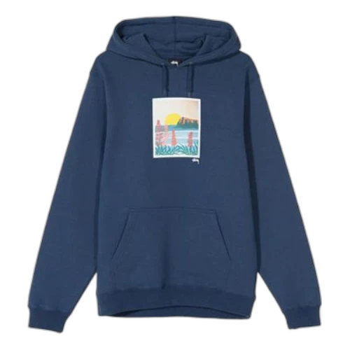 Stussy Coastal Hood Fleece Lined Navy Blue