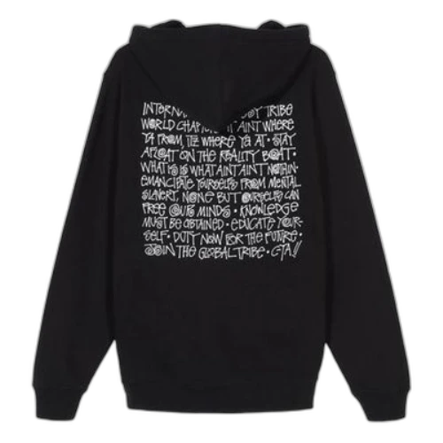 Stussy Say It Loud Hood Fleece Lined Unisex Black
