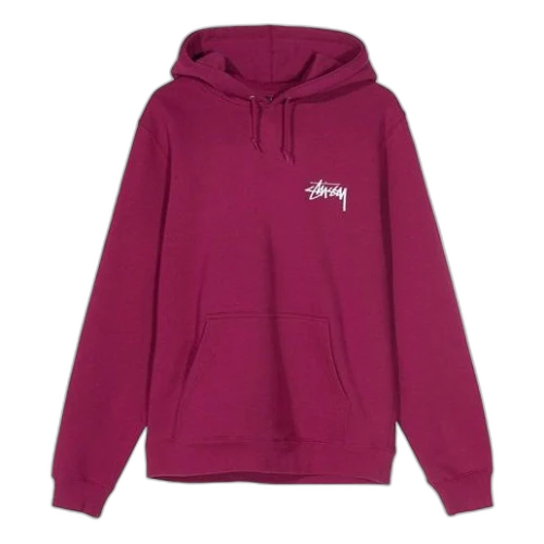 Stussy Say It Loud Hood Large Fleece Lined Red