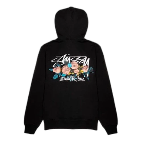 Stussy itp Roses Hood Rose Flowers Unisex Black