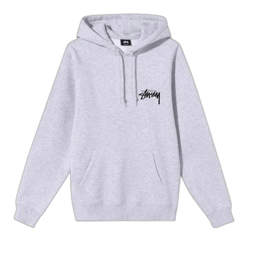 Stussy Peace & Love Hood 'Ash Heather'