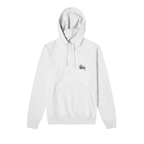 Stussy Basic Hoodie 'Ash Heather'