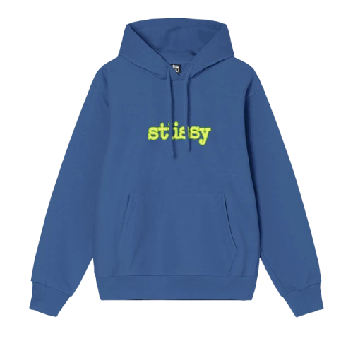 Stussy Typewriter Hoodie 'Midnight'