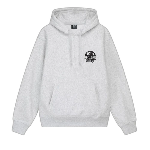 Stussy 8 Ball Corp. Hoodie 'Ash Heather'