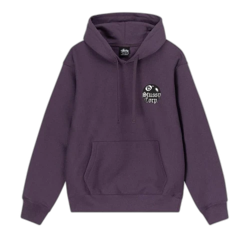 Stussy 8 Ball Corp. Hoodie 'Grape'