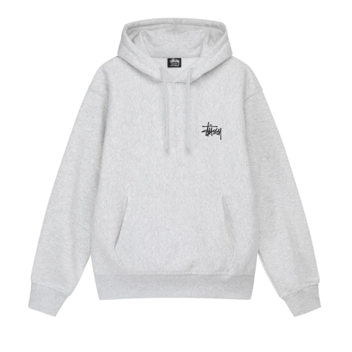 Stussy Basic Hoodie 'Ash Heather'
