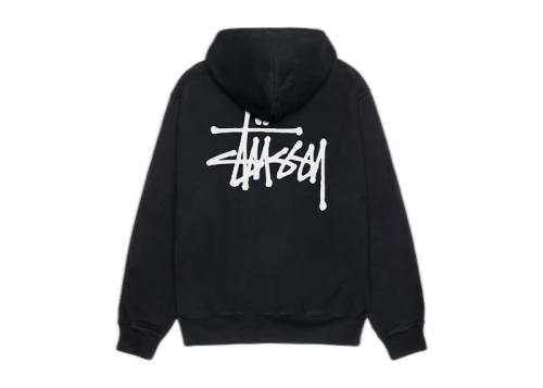 Stussy Basic Pigment Dyed Hoodie Black