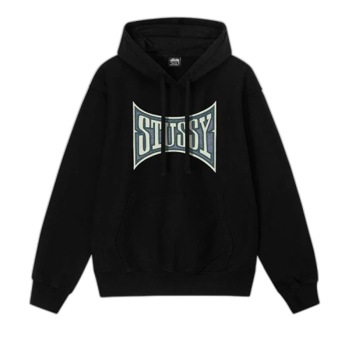 Stussy Champion Pigment Dyed Hoodie 'Black'