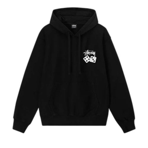 Stussy Dice Pigment Dyed Hoodie 'Black'