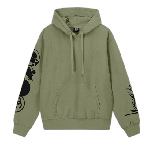 Stussy Stacked Pigment Dyed Hoodie Artichoke