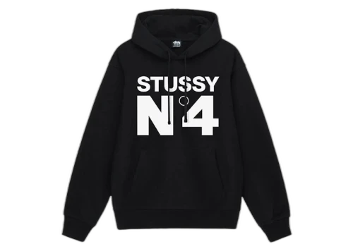 Stussy No.4 Hoodie Black