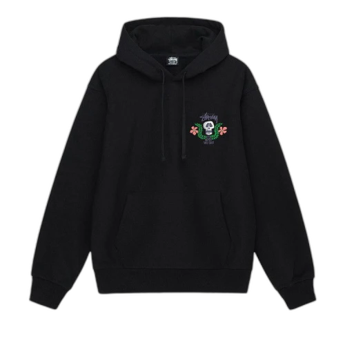 Stussy Skull Crest Hoodie 'Black'