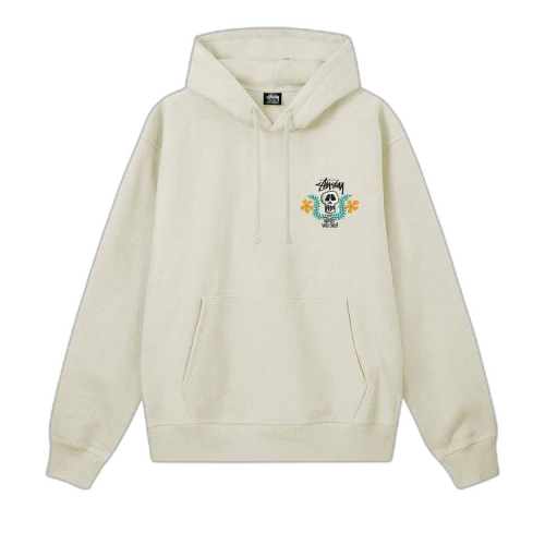 Stussy Skull Crest Hoodie Stone