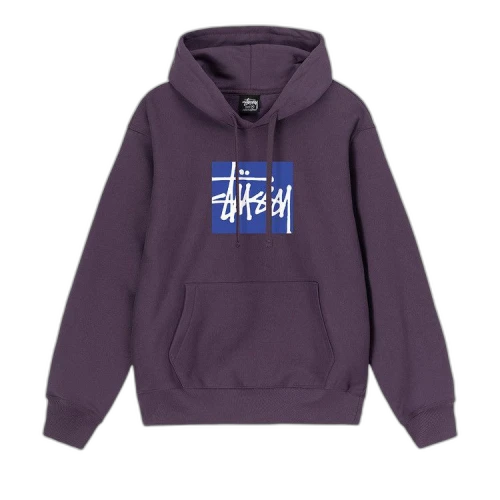 Stussy Stock Box Hoodie Grape