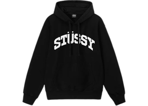 Stussy Block Sport Pigment Dyed Hoodie Black
