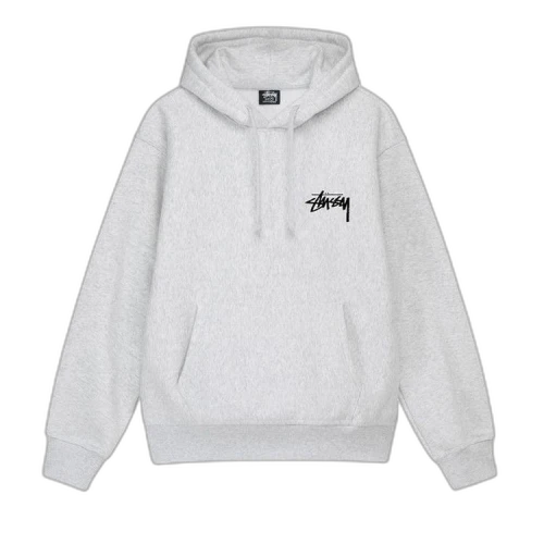 Stussy Plush Hoodie 'Ash Heather'
