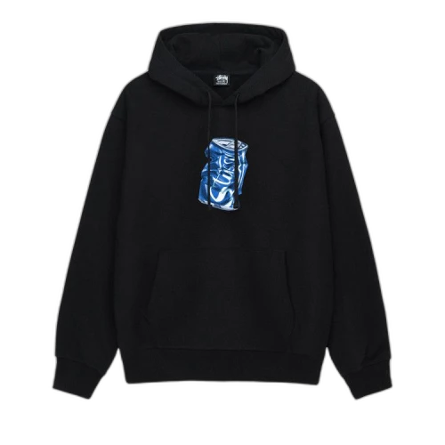 Stussy Soda Can Hoodie Black