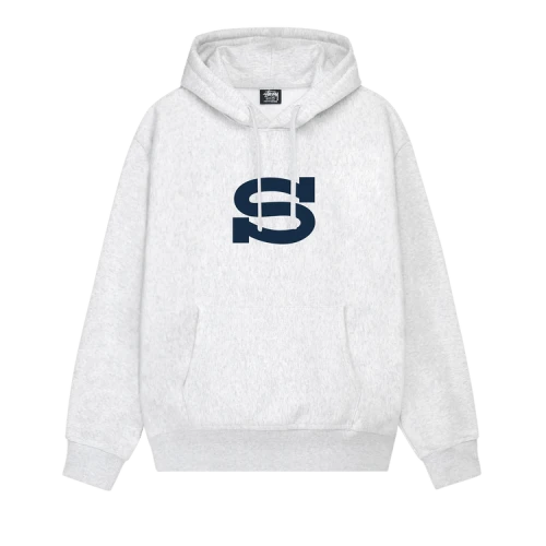 Stussy Letterman Hoodie 'Ash Heather'