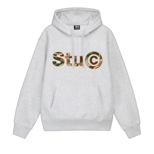 Stussy Stu C. Hoodie Ash Heather