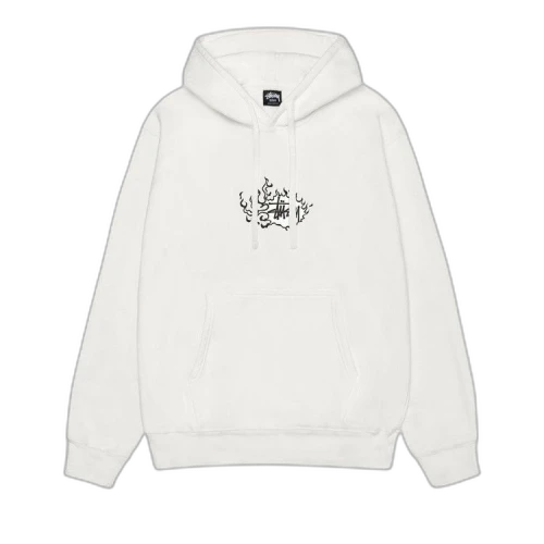 Stussy Pigment Dyed Mosaic Dragon Hoodie 'Natural'