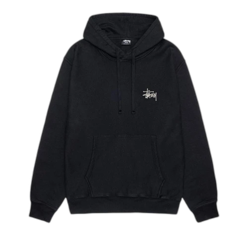 Stussy Pigment Dyed Built Tough Hoodie 'Black'