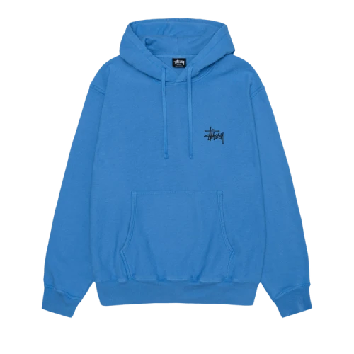 Stussy Pigment Dyed Built Tough Hoodie 'Blue'