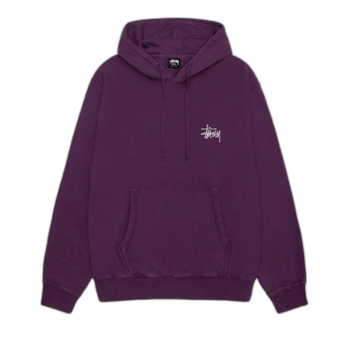 Stussy Pigment Dyed Built Tough Hoodie 'Purple'