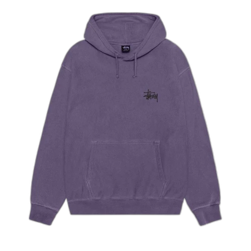 Stussy Basic Hoodie Pigment Dyed 'Grape'