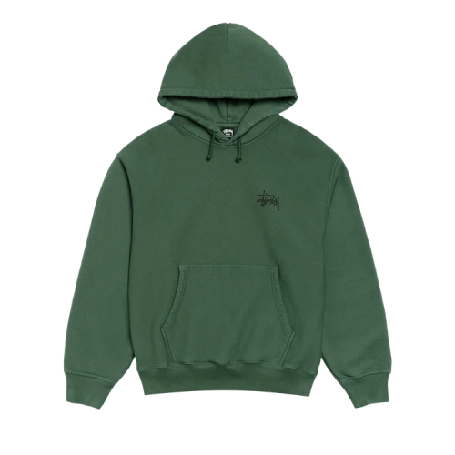 Stussy Basic StüSsy Hoodie Pigment Dyed 'Pine'