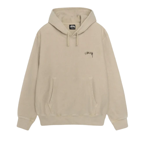 Stussy Smooth Stock Pigment Dyed Hoodie 'Khaki'