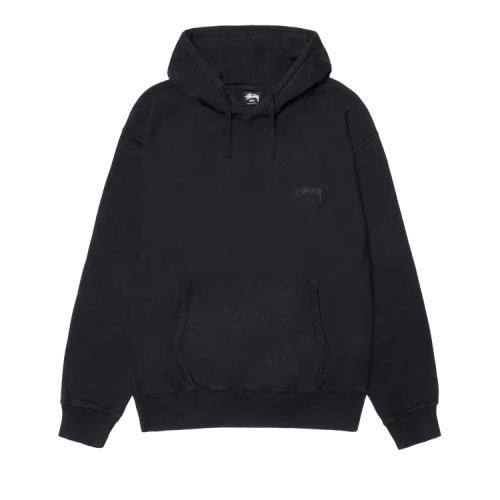 Stussy Smooth Stock Pigment Dyed Hoodie 'Black'