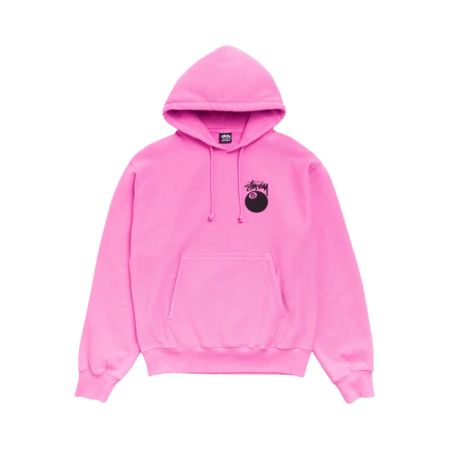 Stussy 8 Ball Hoodie Garment Dyed 'Pink'