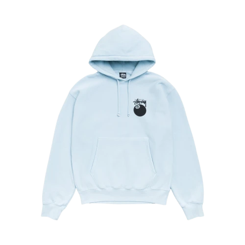 Stussy 8 Ball Hoodie Garment Dyed 'Sky Blue'